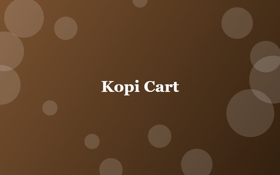 Melati Kopi Cart